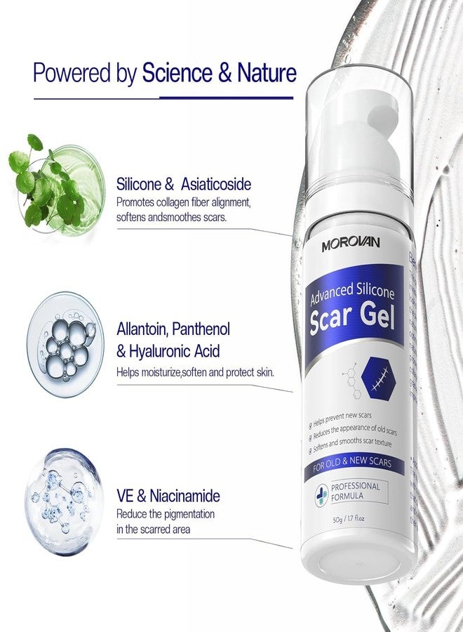 موروفان جل موروفان لإزالة الندبات بالسيليكون: كريم للندبات للجسم والوجه، يقلل بشكل فعال من ظهور الندبات الناتجة عن علامات التمدد، والندبات الجراحية، والجُدرات، وحب الشباب، والحروق، وغيرها. يُظهر الندبات الجديدة خلال 6 أسابيع. - Image 5